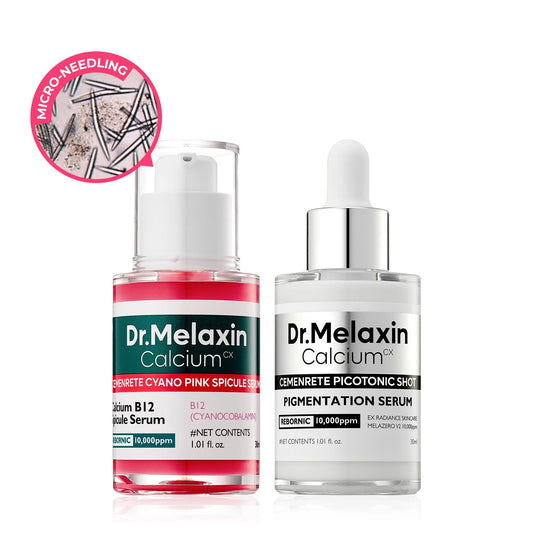 Dr.Melaxin Lumi firm & lift Duo IKorean facial Collagen Firmingserum plumping skin &tightening refines skin repairdensity I Cyano Pink SpiculeSerum + Picotonic ShotAmpoule