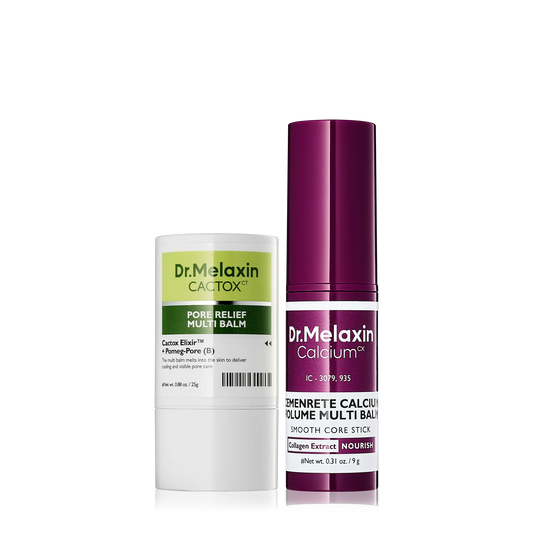 Dr.Melaxin Cactox & CalciumMulti Balm Pore Firming Duowith Cactus Cooling & Eye CareStick for Visible Pore Refiningand Skin Repair